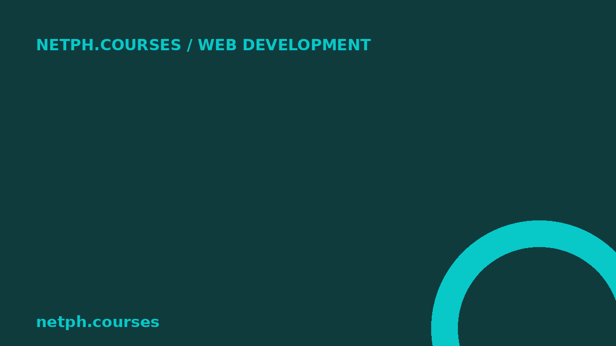 Web Development Essentials